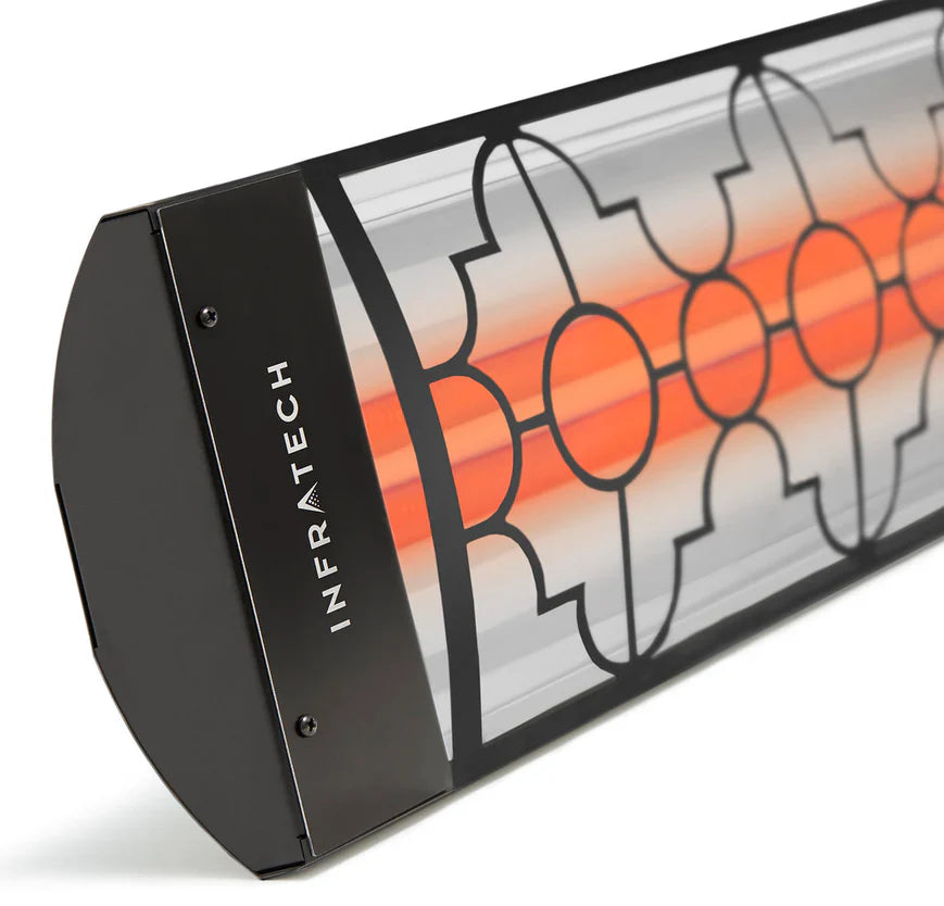 Dual Element Black Mediterranean Motif - 240V Heaters