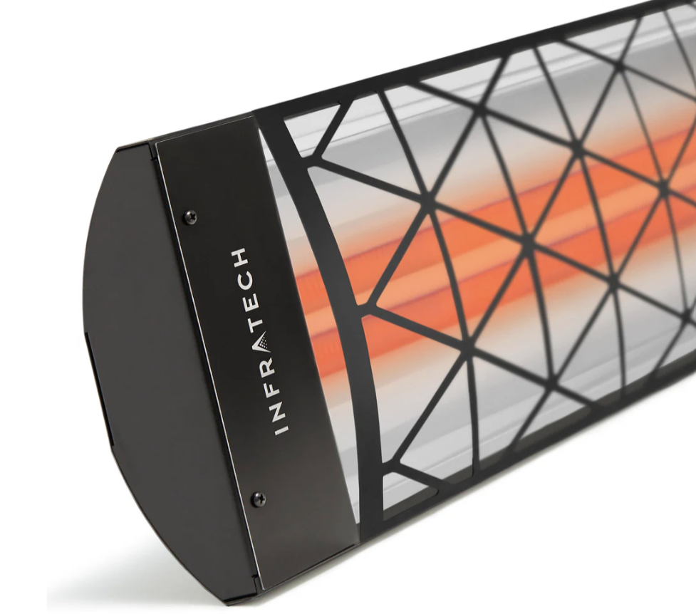 Infratech Dual Element Black Contemporary Motif - 208V Heaters