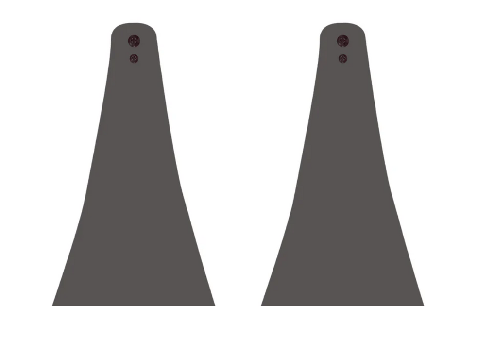 Infratech Heater Extended 10 Inch Pair of Mounting Brackets 13 1248GR - C/CD Series - Gray