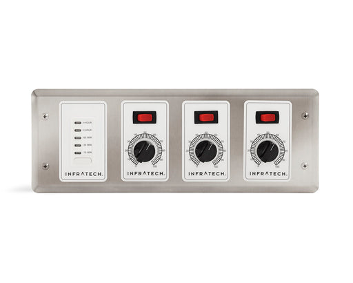 Infratech 30 4047 Solid State Control - 3 Zone Analog Control with Digital Timer - 4.5 x 14.1875 x 2.5 in. - Gray Steel Color