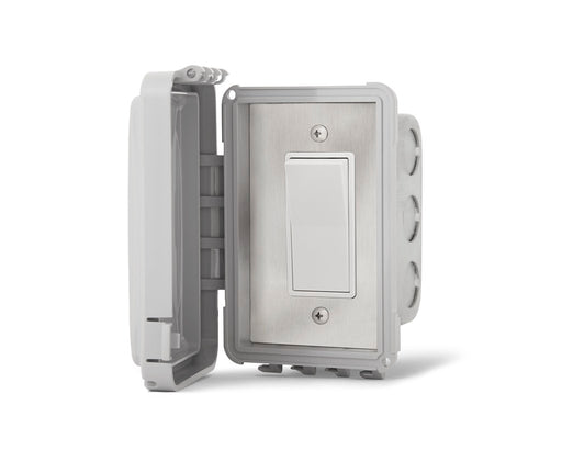 Infratech 14 4410 On Off Switch Single Flush Mount with Weatherproof Cover - 5.5 x 3.63 x 2.25 in. - Stainless Steel Color
