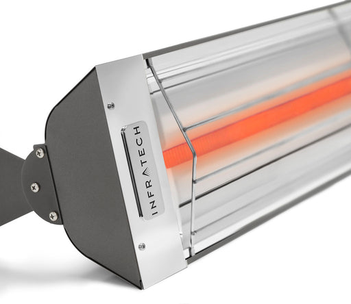 Infratech W Series Single Element W2527GR 2500 Watts 277V 10.4 Amps Infrared Electric Patio Heater 39 x 8 x 3 in. Grey Color