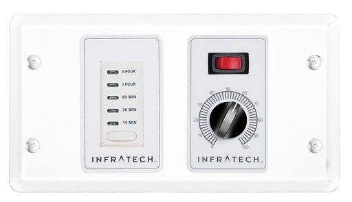 Infratech 30 4045 Solid State Control - 1 Zone Analog Control with Digital Timer - 4.5 x 6.75 x 2.5 in. - White Color