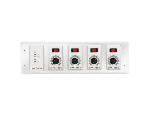 Infratech 30 4048 Solid State Control - 4 Zone Analog Control with Digital Timer - 4.5 x 18.75 x 2.5 in. - White Color