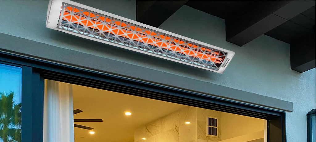 Infratech CD Series Dual Element Contemporary Motif Stainless Steel