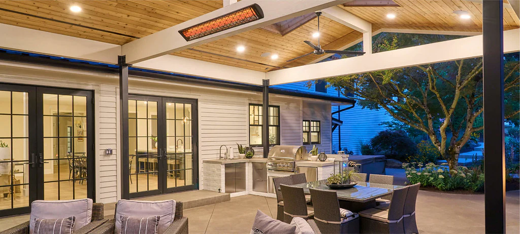 Infratech C Series Single Element Contemporary Motif Black Color