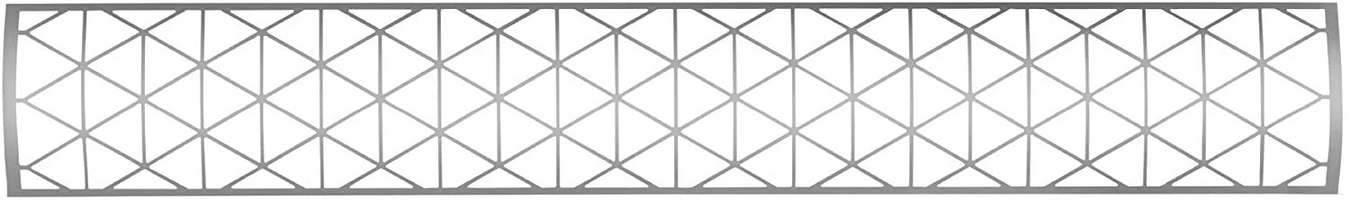 Infratech Motif Fascias for Dual Element 61 Inches Heaters - Stainless Steel Motif Collection