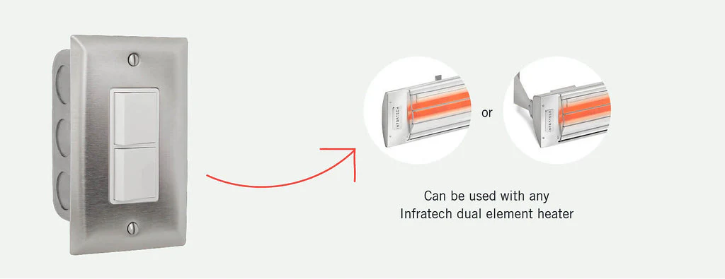 Infratech Duplex Stack Switch for Dual Element Heaters