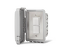 Infratech Duplex Stack Switch Single Flush Mount with Weatherproof Cover Stainless Steel