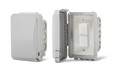 Infratech Duplex Stack Switch Single Flush Mount with Weatherproof Cover Stainless Steel