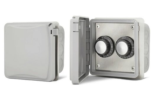 Infratech Input Regulator Dual Flush Mount with Weatherproof Cover Stainless Steel