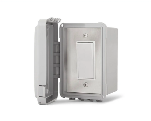 Infratech On Off Switch Single Surface Mount with Weatherproof Cover Stainless Steel