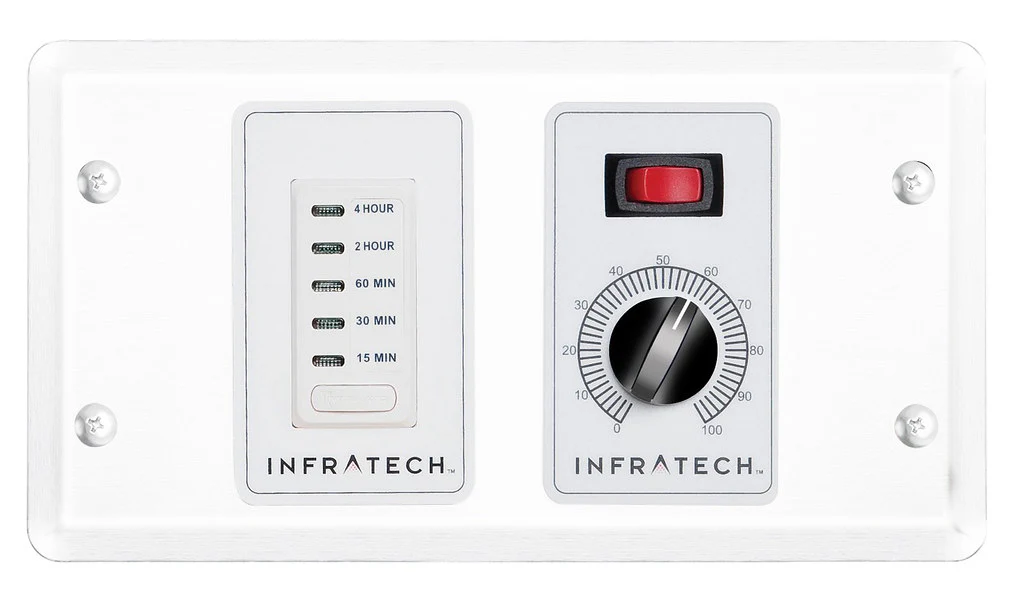 Infratech Solid State Control 1 Zone Analog with Digital Timer in White Color