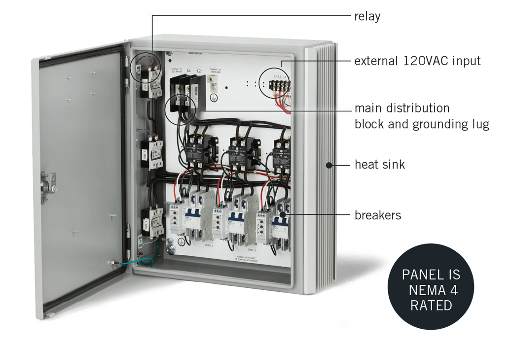 Infratech 30 4074 Universal Control Panel - 4 Relay Panel - 24 x 20 x