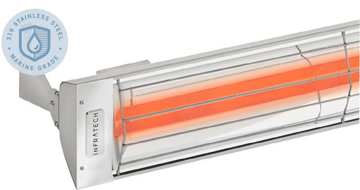 Infratech WD Series Dual Element Patio Heater in Marine Grade Stainless Steel