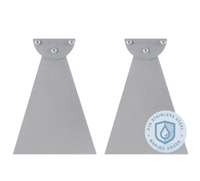 Infratech Heater Extended 8 Inch Pair of Brackets 22 1171 MG - W/WD Series - Stainless Steel Marine Grade