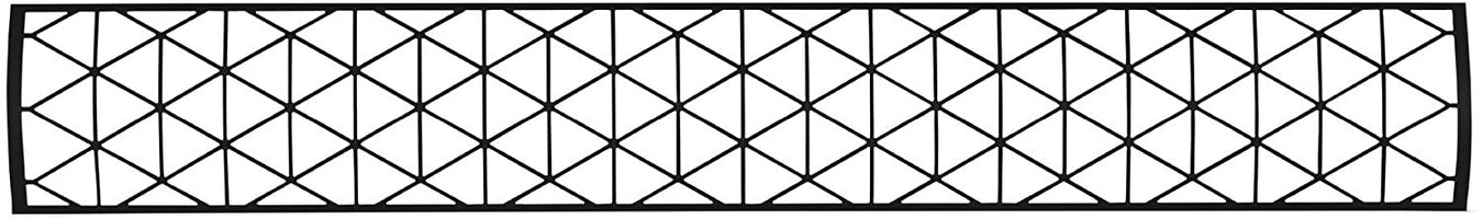 Infratech Motif Contemporary Fascia Cover - For 61 Inches Dual Element Heaters