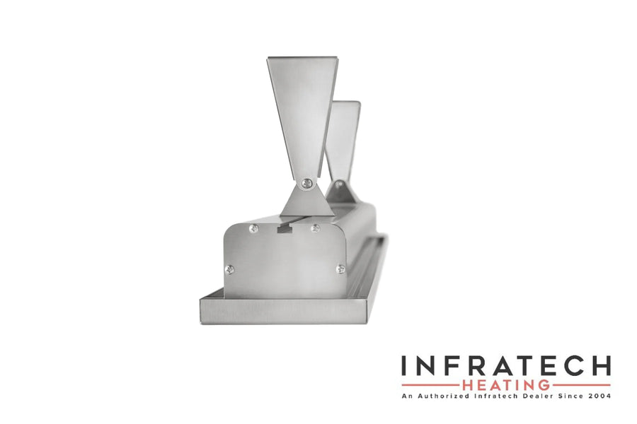Standard 6 Inch Pair of Replacement SL Series Infratech Heater Mounting Brackets – 13-7020 – Slimline Silver