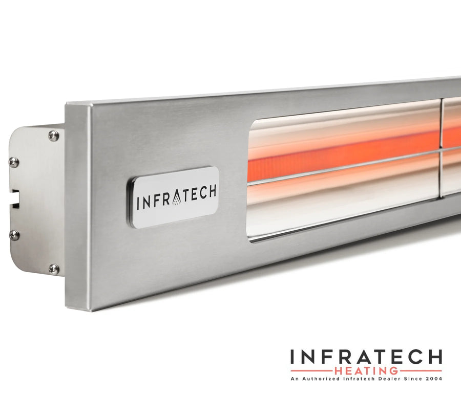 Infratech Slimline SL Series Single Element Electric Infrared Heater – Silver