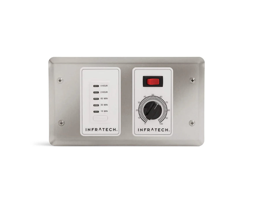 Infratech 30 4045 Solid State Control - 1 Zone Analog Control with Digital Timer - 4.5 x 6.75 x 2.5 in. - Gray Steel Color